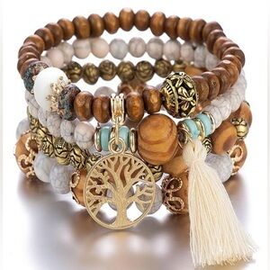 Summer BOHO festival beach multi layered bracelets